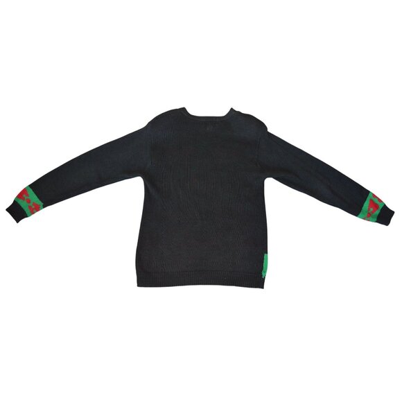 Vintage 90s Peddler Street Red Bow Holiday Crew Neck Sweater Women Size M Winter - Picture 9 of 10